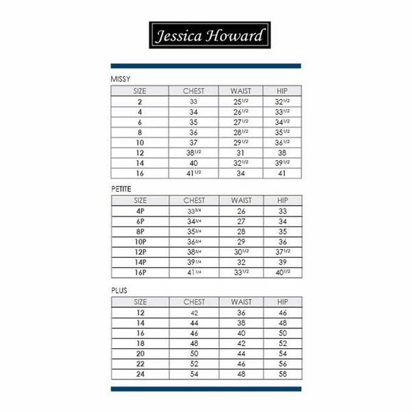 Jessica Howard Navy Ruffled Jewel Neck Sheath Dress Size 14W NWT - Picture 5 of 5